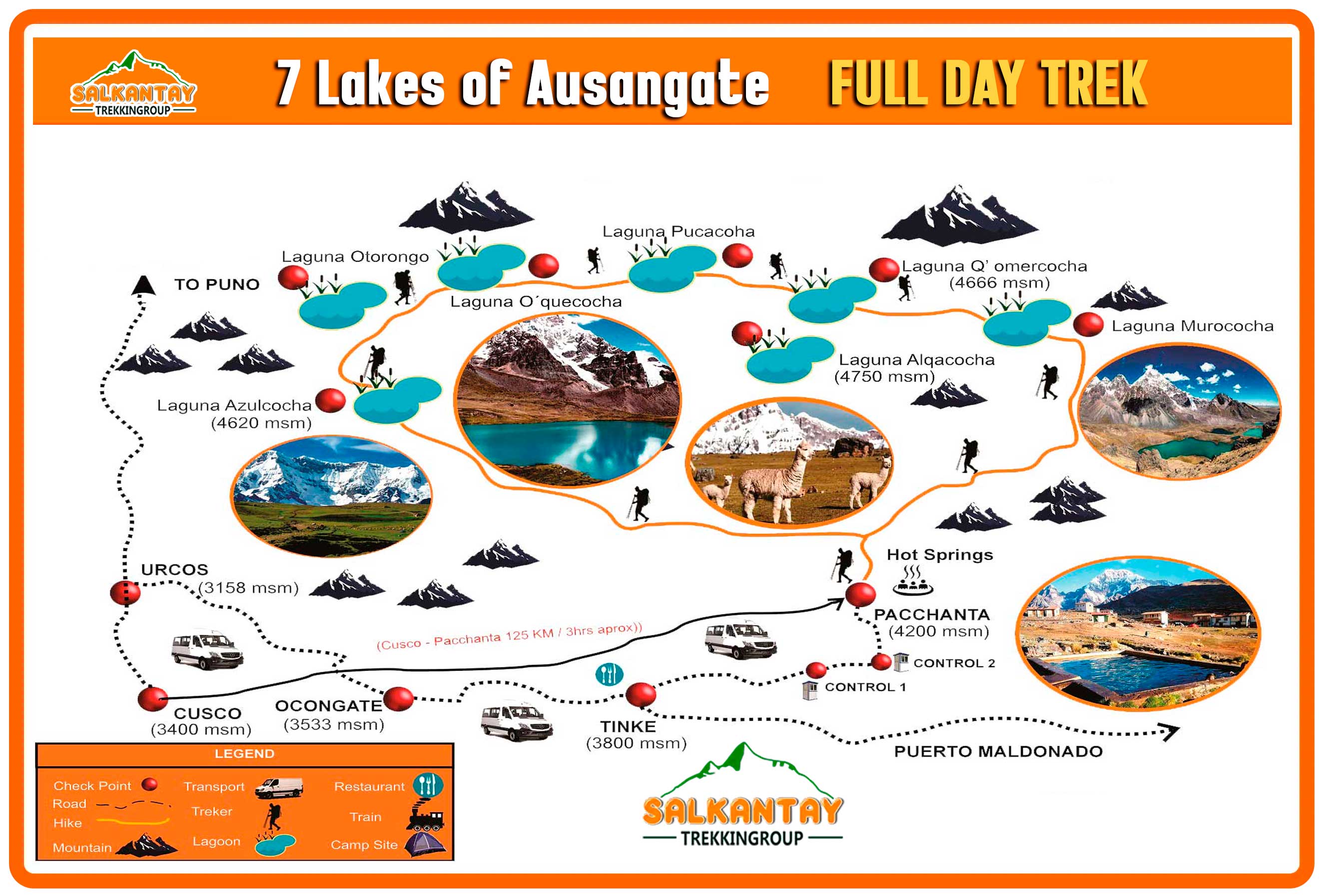 7 Lakes of Ausangate Full-Day Trek - Salkantay Trekking Group