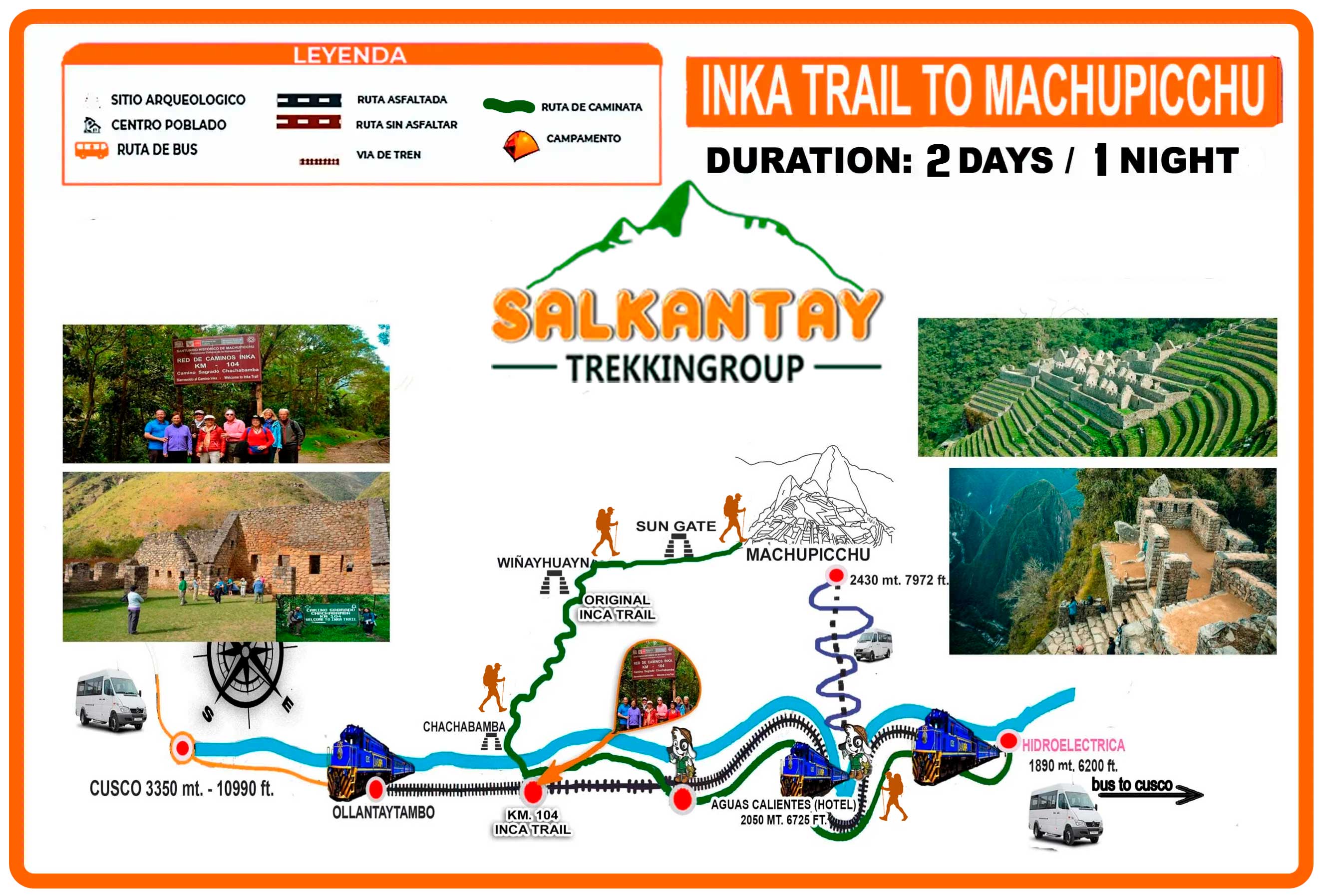 Inca Trail Classic to Machu Picchu 2 days - Salkantay Trekking Group