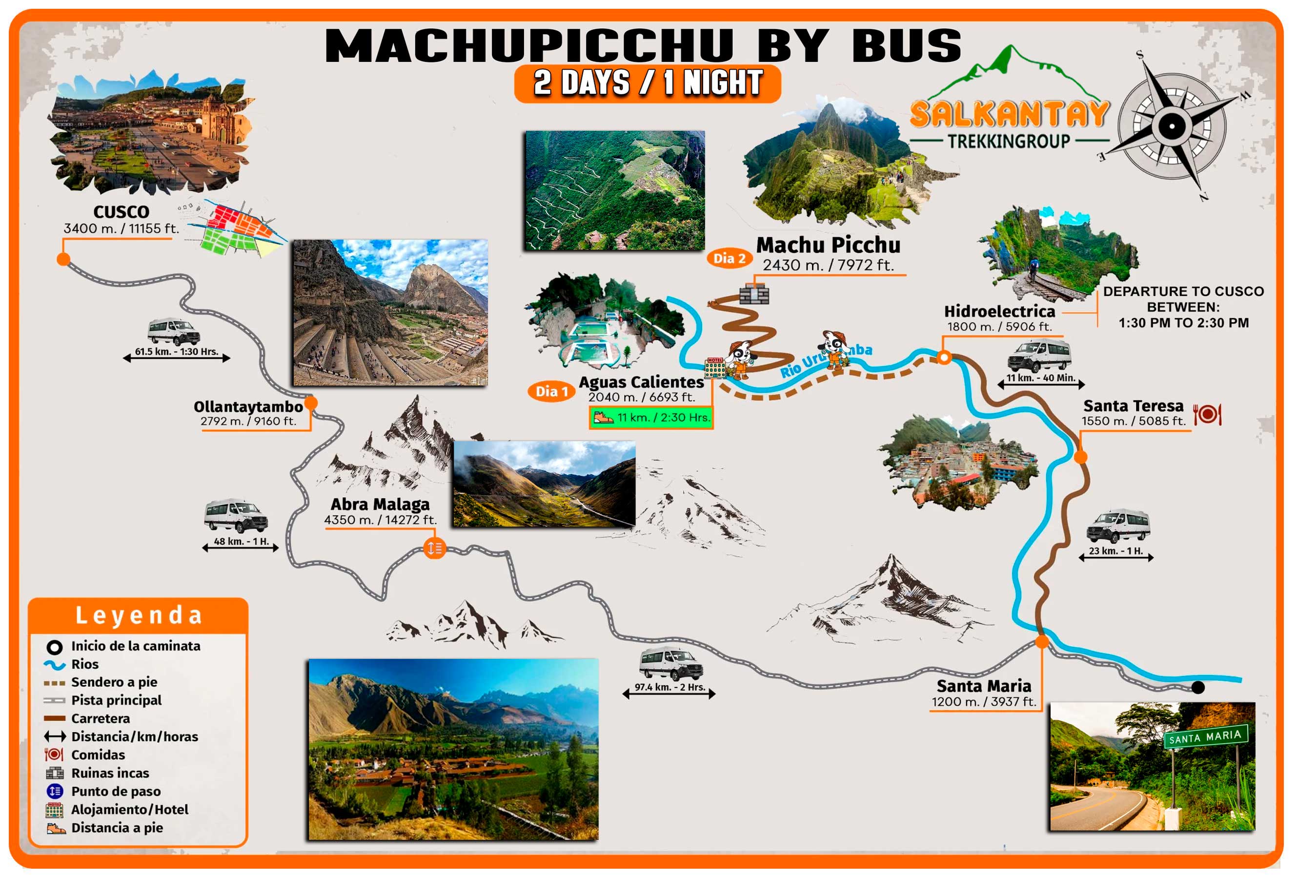 2 day Tours Machupicchu by bus - Salkantay Trekking Group